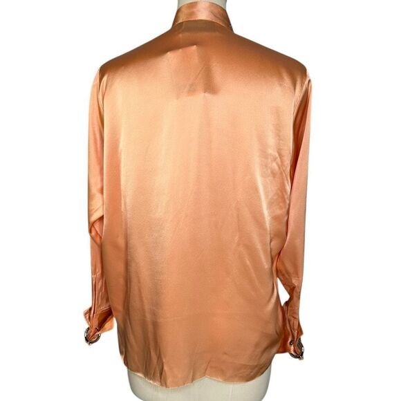 Marques Almeida Silk Belted Collar Long Sleeve Blouse | Size S - Picture 11 of 11